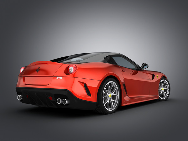ferrari car 3d model - Ferrari 599 GTO by Swan3DStudios
